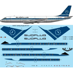 26Decals X14432 1/144 Sudflug Douglas DC-8-33 laser decal - for X-Scale kit