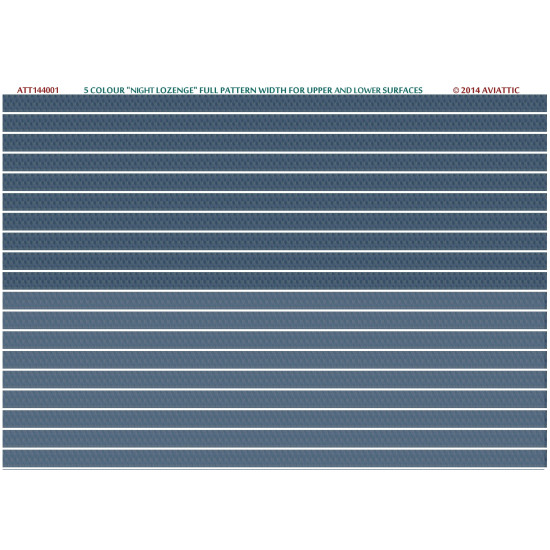 Aviattic ATT144001 1/144 5 colour night lozenge full pattern width for upper and lower surfaces