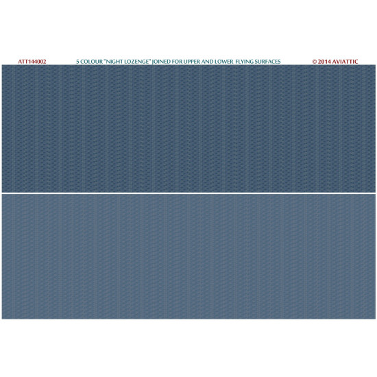 Aviattic ATT144002 1/144 5 colour night lozenge joined for upper and lower flying surfaces