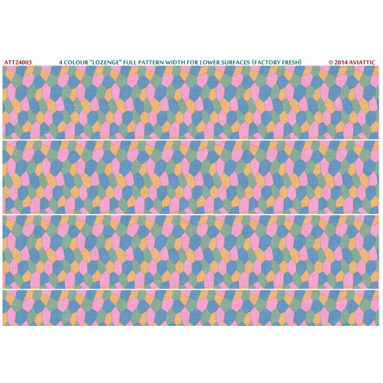 Aviattic ATT24003 1/24 4 colour lozenge full pattern for lower surfaces Fresh