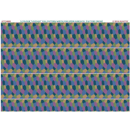 Aviattic ATT24005 1/24 5 colour lozenge full pattern for upper surfaces Fresh