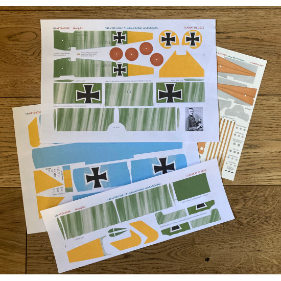 Aviattic ATT24030C 1/24 Fokker DR.I Ltn. Lothar von Richthofen scheme C Meng