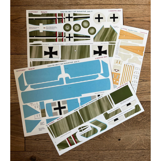 Aviattic ATT24037 1/24 (Meng) Fokker DR.I 588/17 Gefr. Reinhold Preiß, Jasta 14