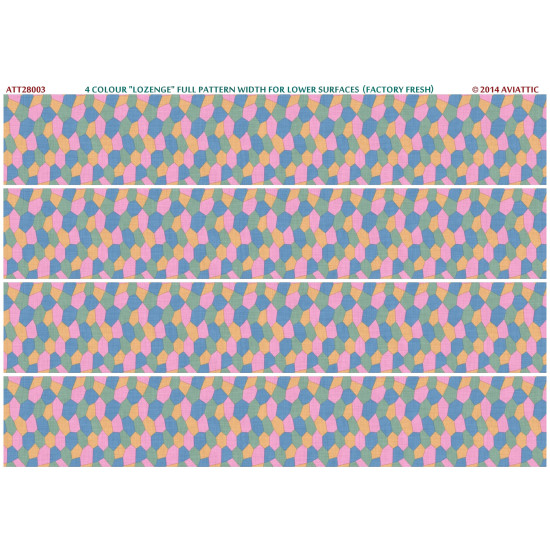 Aviattic ATT28003 1/28 4 colour lozenge full pattern lower surfaces (fresh) Aviattic ATT28003 1/28 4 colour lozenge full pattern lower surfaces (fresh)