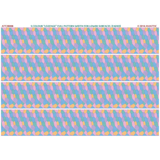 Aviattic ATT28008 1/28 5 colour lozenge full pattern lower surfaces (faded) Aviattic ATT28008 1/28 5 colour lozenge full pattern lower surfaces (faded)