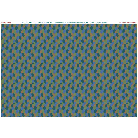 Aviattic ATT32003 1/32 4 colour lozenge full pattern upper surfaces (fresh)