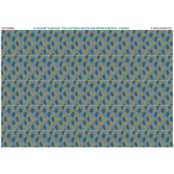 Aviattic ATT32004 1/32 4 color lozenge full pattern width upper surfaces faded