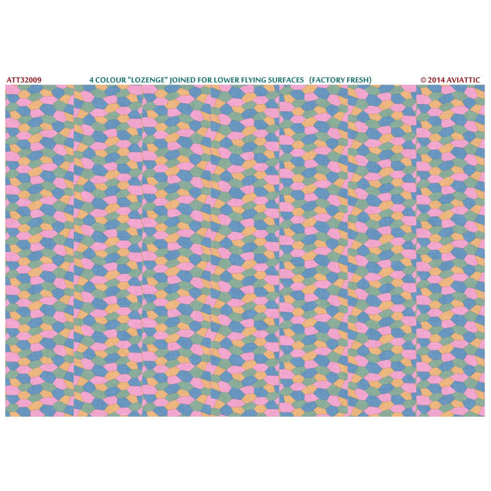Aviattic ATT32009 1/32 4 colour lozenge joined for lower flying ...
