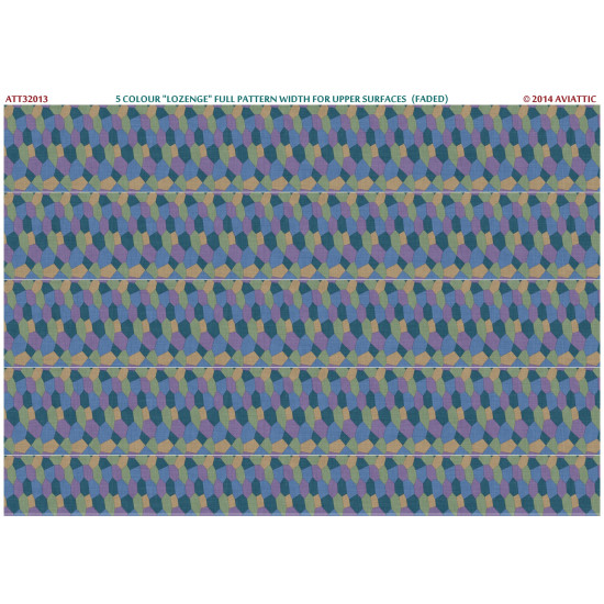 Aviattic ATT32013 1/32 5 colour lozenge full pattern upper surfaces (faded)