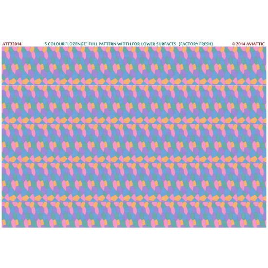 Aviattic ATT32014 1/32 5 colour lozenge full pattern lower surfaces (fresh)