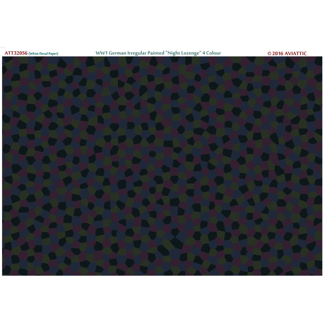 Model Decal Paper Aviattic ATT32056 1/32 (White Decal Paper) WW1 German Irregular Painted ...