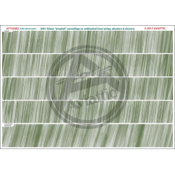 Aviattic ATT32063 1/32 (Clear decal paper) WW1 Fokker Streaked camouflage (wing application) on linen