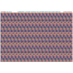 Aviattic ATT32065 1/32 (Clear decal paper) Alternative 5 colour lozenge full pattern width for lower surfaces