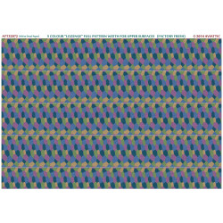 Aviattic ATT32072 1/32 (white decal paper) 5 colour lozenge full pattern width for upper surfaces (factory fresh)