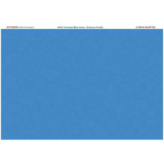 Aviattic ATT32076 1/32 (white decal paper) WW1 German blue linen (factory fresh)