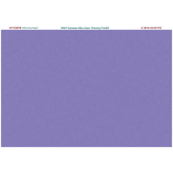 Aviattic ATT32078 1/32 (white decal paper) WW1 German lilac linen (factory fresh)