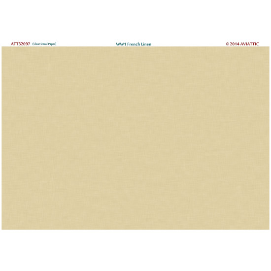 Aviattic ATT32097 1/32 (clear decal paper) WW1 French linen Aviattic ATT32097 1/32 (clear decal paper) WW1 French linen