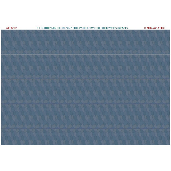 Aviattic ATT32101 1/32 5 colour night lozenge full pattern width for lower surfaces