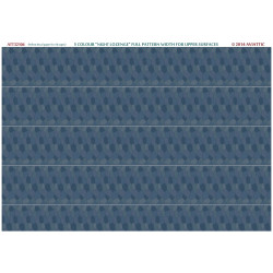 Aviattic ATT32104 1/32 (white decal paper for rib tapes) 5 colour night lozenge full pattern width for upper surfaces