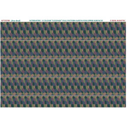 Aviattic ATT32110 1/32 (Clear decal paper) Alternative 5 colour lozenge full pattern width for upper surfaces