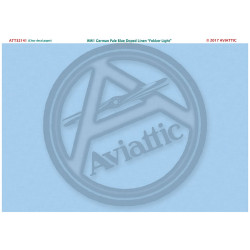 Aviattic ATT32141 1/32 (Clear decal paper) WW1 German pale blue doped linen Fokker Light