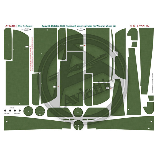 Aviattic ATT32151 1/32 (Clear paper) Sopwith Dolphin PC10 medium upper surfaces Aviattic ATT32151 1/32 (Clear paper) Sopwith Dolphin PC10 medium upper surfaces