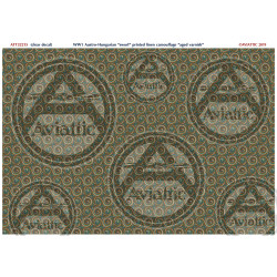 Aviattic ATT32215 1/32 (Clear decal) WW1 Austro-Hungarian sworl printed linen camouflage aged varnish