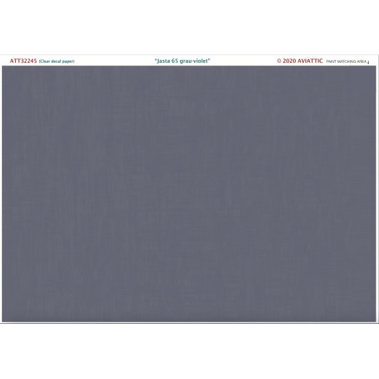 Aviattic ATT32245 1/32 (Clear decal paper) Jasta 65 grau-violet paint on linen Aviattic ATT32245 1/32 (Clear decal paper) Jasta 65 grau-violet paint on linen