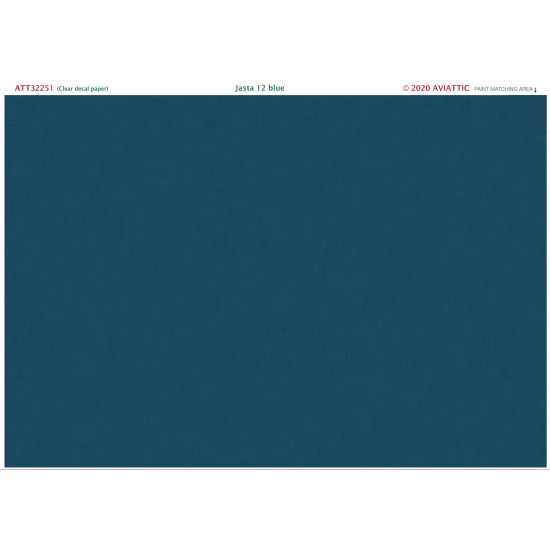 Aviattic ATT32251 1/32 (Clear decal paper) Jasta 12 dark blue paint on ...