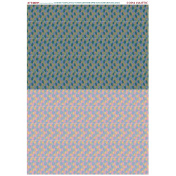 Aviattic ATT48011 1/48 (white decal paper for rib tapes) 4 colour lozenge full pattern width for upper and lower surfaces (faded)