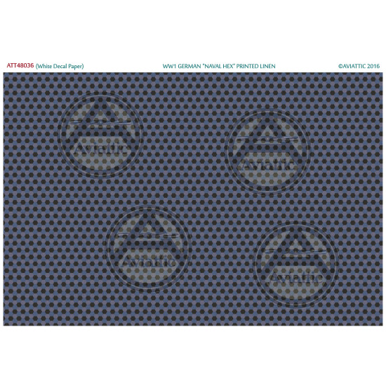 Aviattic ATT48036 1/48 (White Decal Paper) WW1 German Naval Hex Printed Linen