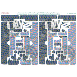 Aviattic ATT48039 1/48 Siemens Schuckert DIII 5 colour Lozenge faded with lozenge and linen rib tapes for Eduard kit