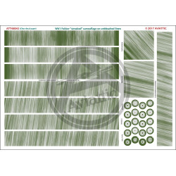 Aviattic ATT48043 1/48 (Clear decal paper) WW1 Fokker streaked camouflage on unbleached linen