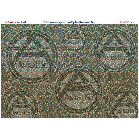 Aviattic ATT48045 1/48 1/48 Austro-Hungarian sworl printed linen camouflage