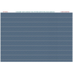 Aviattic ATT72014 1/72 5 colour night lozenge full pattern width for lower surfaces