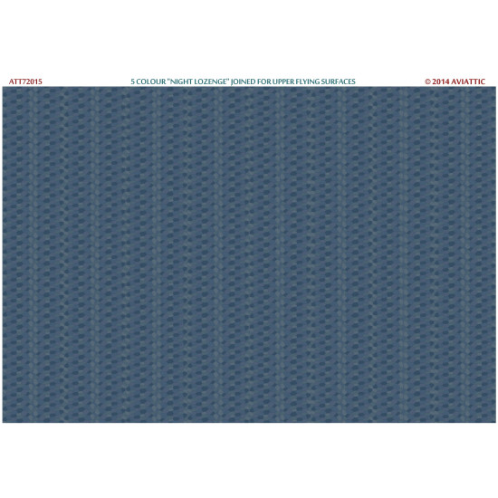 Aviattic ATT72015 1/72 5 colour night lozenge joined for upper flying surfaces