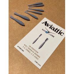 Aviattic ATTRES040 1/48 1/48 German bombs 3d printed (2 x 100kg and 5 x 50kg) for Gotha GV etc