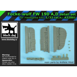 Black Dog A32001 1/32 Focke-wulf Fw 190 A, D Detail Set For Hasegawa Kits