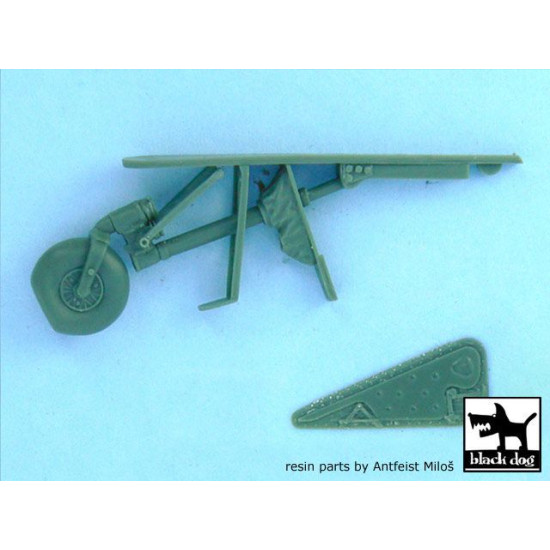 Black Dog A32002 1/32 Focke-Wulf FW 190 D-9 tail wheel for Hasegawa 7 parts