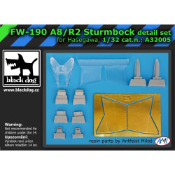 Black Dog A32005 1/32 Focke-Wulf FW-190 A8/R2 Sturmbock for Hasegawa