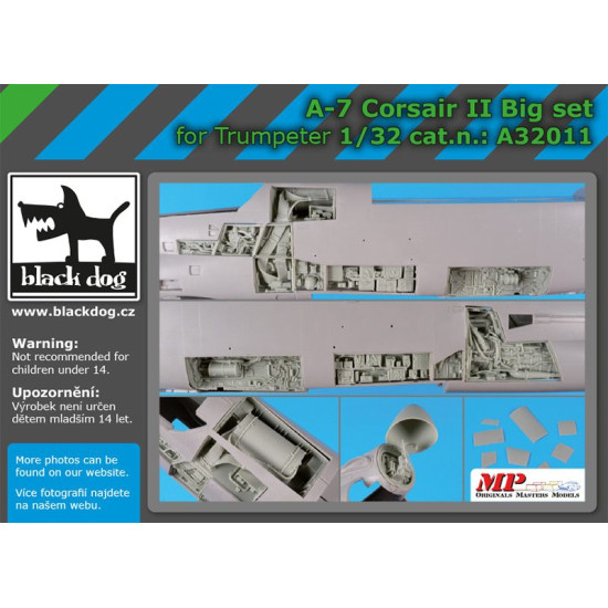 Black Dog A32011 1/32 A-7 Corsair II big set for Trumpeter