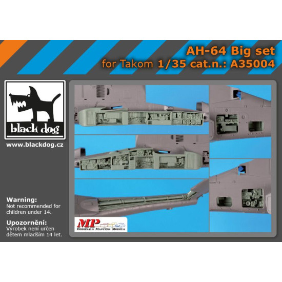 Black Dog A35004 1/35 AH-64 Big set for Takom