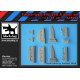 Black Dog A48004 1/48 Focke-Wulf FW 190 A detail set for Eduard 1/48, 13 resin parts