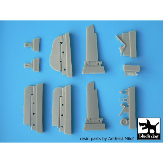 Black Dog A48004 1/48 Focke-Wulf FW 190 A detail set for Eduard 1/48, 13 resin parts