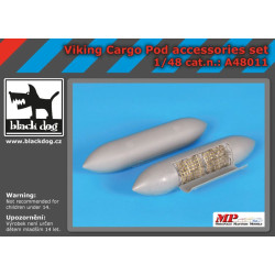 Black Dog A48011 1/48 Viking cargo POD accessories set for Italeri