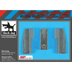 Black Dog A48016 1/48 F 35 A Lighting II wheels bays for Kity Hawk