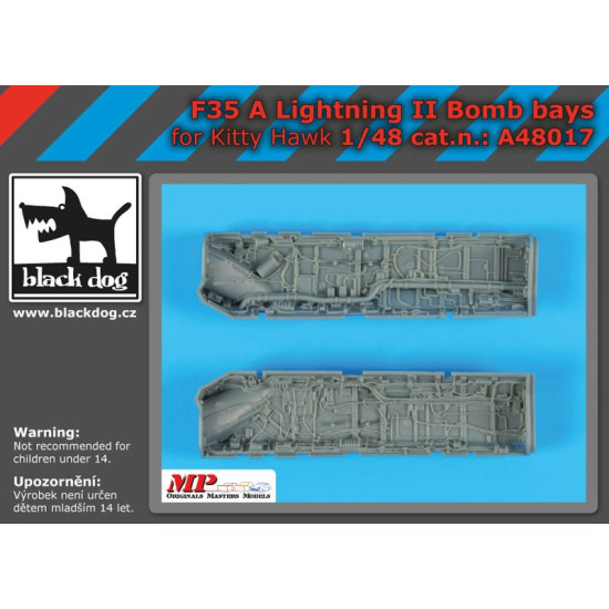 Black Dog A48017 1/48 F 35 A Lighting II bomb bays for Kity Hawk Black Dog A48017 1/48 F 35 A Lighting II bomb bays for Kity Hawk