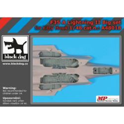 Black Dog A48018 1/48 F 35 A Lighting II big accessories set for Kity Hawk