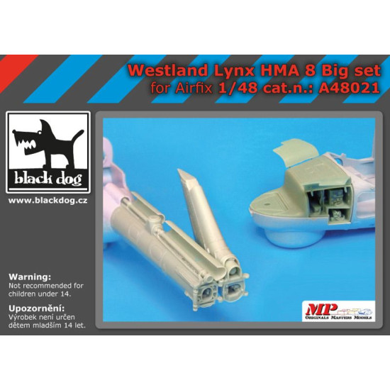 Black Dog A48021 1/48 Westland Lynx HMA8 big accessories set for Airfix Black Dog A48021 1/48 Westland Lynx HMA8 big accessories set for Airfix