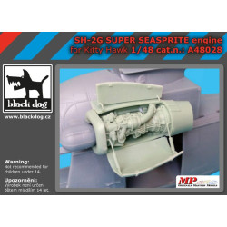 Black Dog A48028 1/48 SH-2 G Super Seasprite engine for Kity Hawk